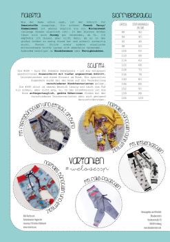 Preview: Schnittmuster Schmale Sweatpant für Kids von Blaubeerstern